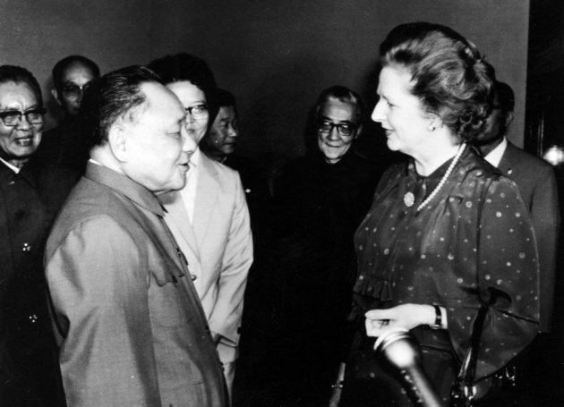 heres-thatcher-in-1982-meeting-with-chairman-deng-xiaoping-in-beijing-who-is-widely-credited-with-bringing-a-market-economy-to-the-peoples-republic-of-china