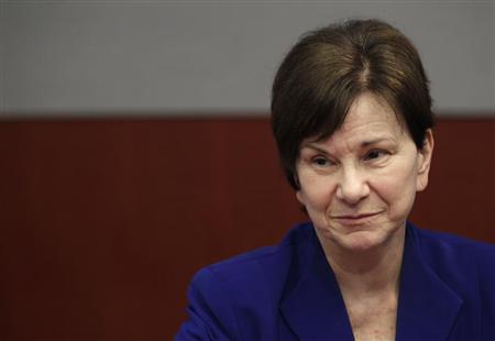 Woodcock, Director of the Center for Drug Evaluation and Research at FDA, speaks during the Reuters Health Summit in New York