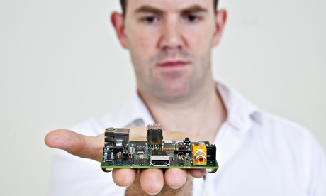 Eben Upton and Raspberry Pi computer.